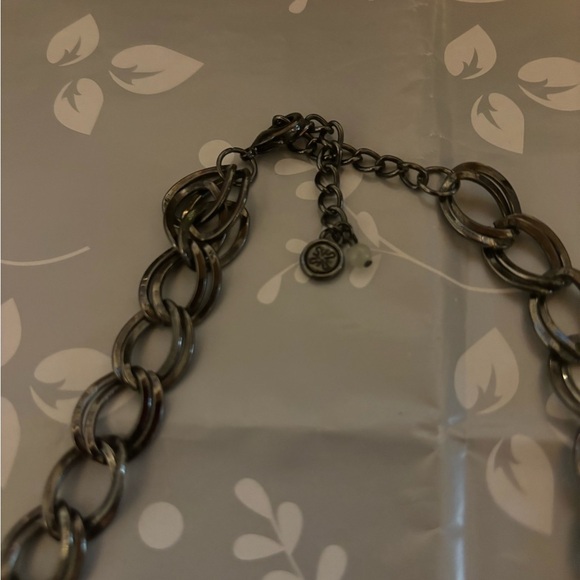 SIMPLY VERA VERA WANG Gunmetal & Crystal Necklace - Picture 7 of 7